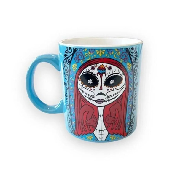 The Nightmare Before Christmas Sally Sugar Skull Day of Dead Coffee Cup Mug NEW - Picture 1 of 8